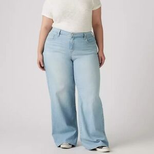 Levi's Light Blue Wide Leg Flare Jeans